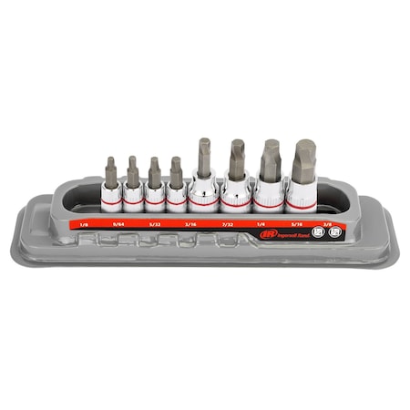 Ingersoll-Rand 8 Piece Tech Solutions SAE Bit Socket Set 752042X